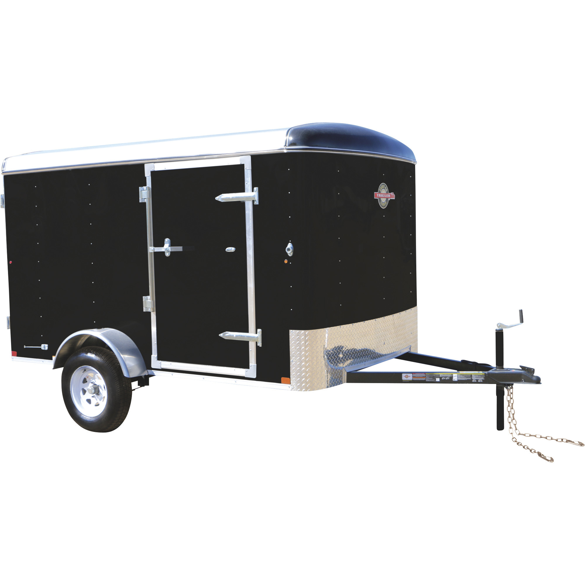 Carry-On Trailer 6 ft. x 10 ft.  Black Enclosed Cargo Trailer, 6X10CGECSDBLACK